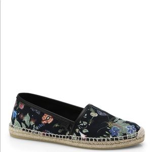 Gucci floral print linen espadrille 💯%authentic